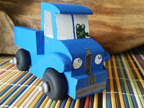 Hand Painted Little Blue Truck | Little blue trucks, Hand painted, Toy ...