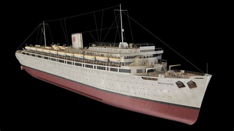 MV Wilhelm Gustloff German Cruise Ship - 3D Model by citizensnip