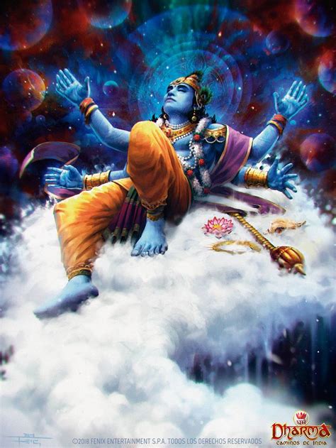 lord vishnu animated wallpapers - customisedwallpaperforwallsindia