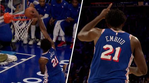 Embiid throws down a vicious one-handed slam – NBC Sports Philadelphia