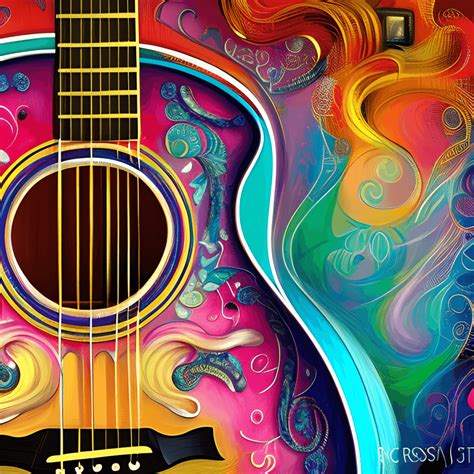 Acoustic Guitar Graphic · Creative Fabrica