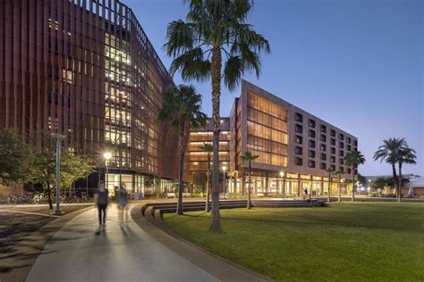 At Arizona State University, pixelated aluminum louvers shade residence ...