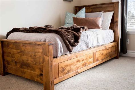 Build Twin Bed Frame With Storage - saveinspire