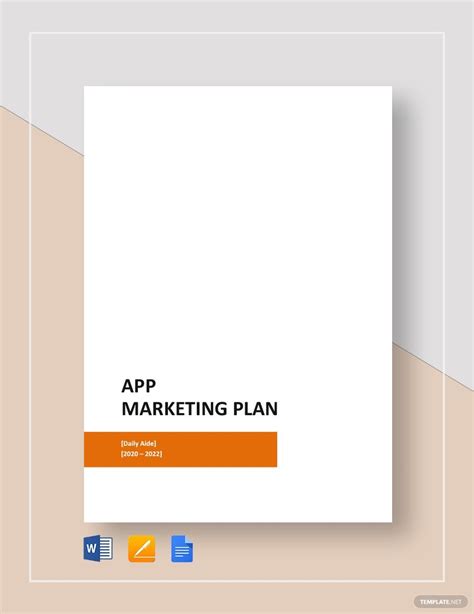 App Marketing Plan Template in Pages, Word, Google Docs - Download | Template.net