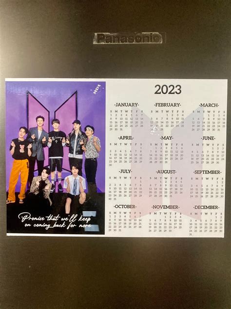 Bts Calendar 2023 Ref Magnet, Hobbies & Toys, Memorabilia & Collectibles, K-Wave on Carousell