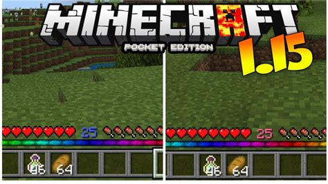 MCPE 1.14 RAINBOW XP BAR MOD - MINECRAFT PE 1.15 ANIMATED RGB ADDON - HOW TO GET RAINBOW XP BAR ...