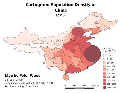 Cartogram Map Of South Korea