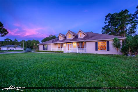 Real Estate Photography Loxahatchee Florida Twilight Front of Ho | HDR Photography by Captain Kimo