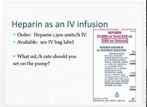 Heparin Calculations - YouTube