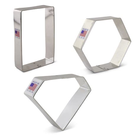 Geometric Shapes Cookie Cutter 3 pc set | Ann Clark