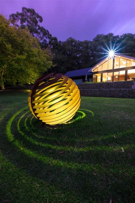 Metal Garden Sphere - The Shadow Sphere by | Garden spheres, Outdoor sculpture, Outdoor gardens