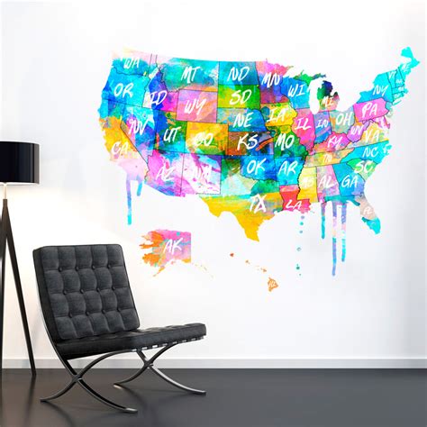 Watercolor Us Map at PaintingValley.com | Explore collection of ...