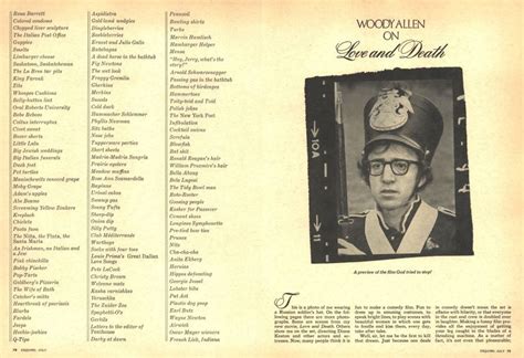 Woody Allen on Love and Death | Esquire | JULY 1975