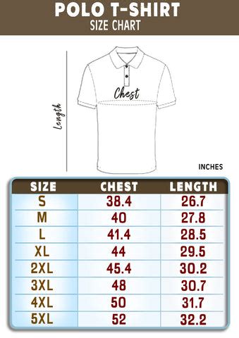 polo size chart – TRIPR