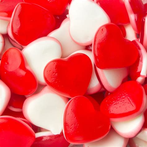 Red & White Gummy Hearts - 2.2 LB Bag • Gummies & Jelly Candy • Bulk Candy • Oh! Nuts®