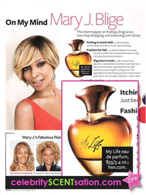 Mary J Blige My Life Perfume Celebrity SCENTsation