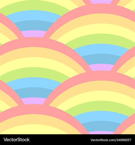 Seamless pattern with rainbow Royalty Free Vector Image