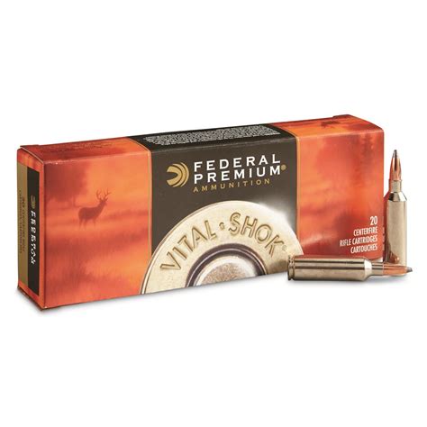 Federal, Premium Vital-Shok Nosler Partition, .270 Winchester Short Magnum, NP, 150 Grain, 20 ...