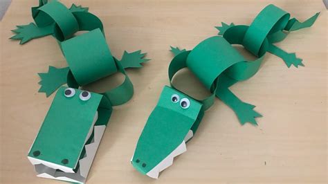 DIY - How to Make: Paper Alligators - Kids Crafts | Animal crafts for kids, Diy crafts for kids ...