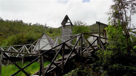 Wooden Piers and Walkways of Lumber Town Caleta Tortel Stock Video - Video of paths, settlement ...