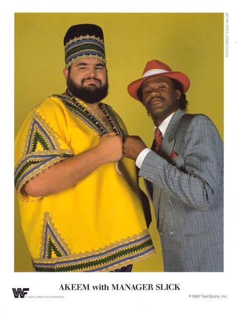 Akeem (The African Dream) and Slick (The Doctor Of Style), late 80s WWF ...