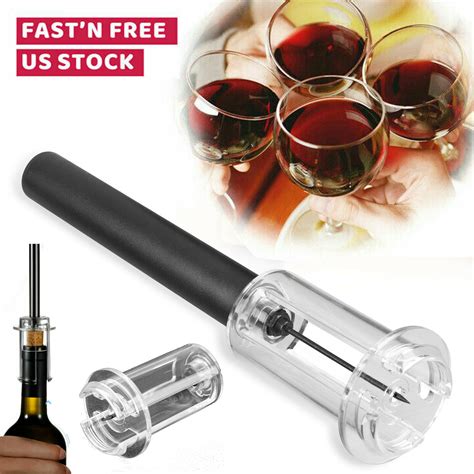 4 in 1 Wine Bottle Opener Cork Remover Air Pump Pressure Cutter Vacuum Stopper - Bar Tools ...