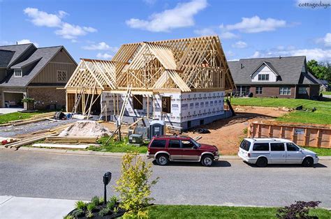 Cottage Days and Journeys: House Construction Across the Street (Update)