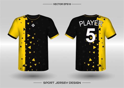 Premium Vector | Sports jersey design template for soccer team