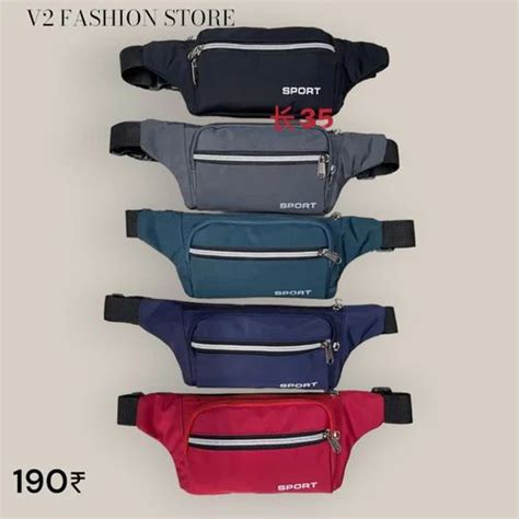 Polyester Adjustable Waist Pouch Bag, For Personal, Zipper at Rs 190/piece in New Delhi