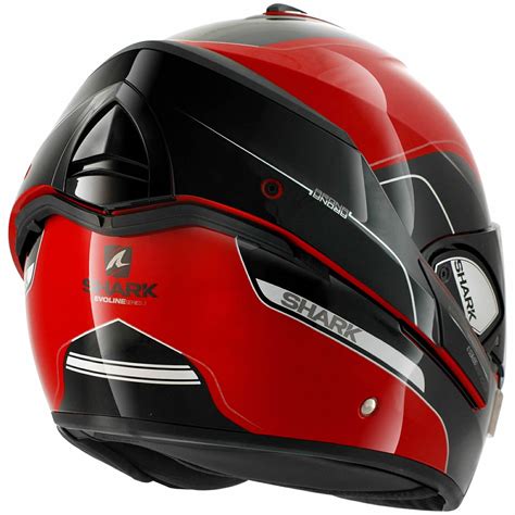 Shark Evoline Series 3 Arona Red Black Motorcycle Helmet Flip Up Front RKS | eBay