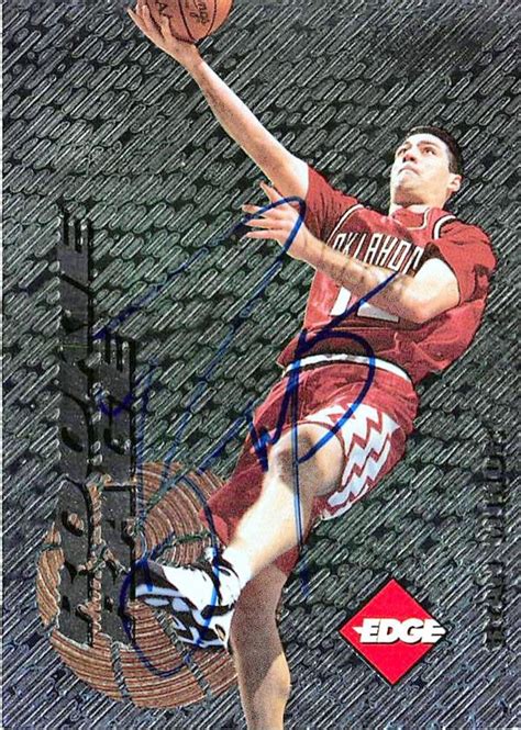 Ryan Minor autographed basketball card (Oklahoma Sooners) 1996 ...