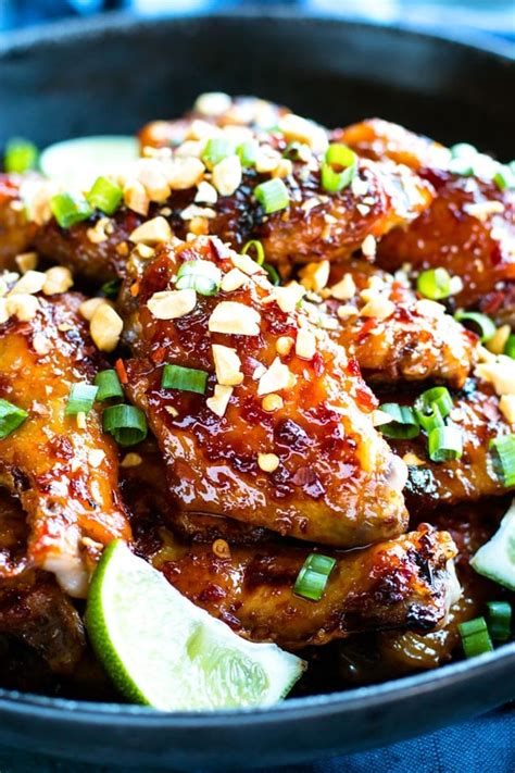 Thai Chili Baked Chicken Wings Recipe - Evolving Table