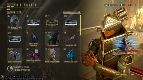 Baro Ki'teer inventory and recommendation 2023-08-25 : r/Warframe