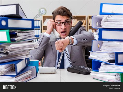 Busy Businessman Under Image & Photo (Free Trial) | Bigstock