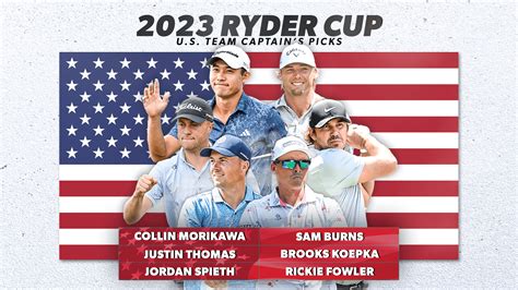 Zach Johnson sets U.S. Ryder Cup roster, reveals captain's picks - PGA TOUR