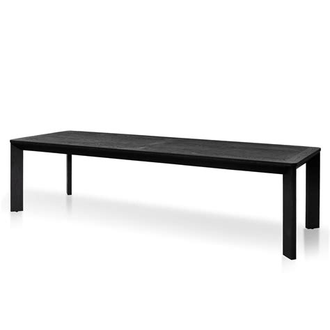 Lambert 3m Wooden Dining Table - Full Black | Interior Secrets