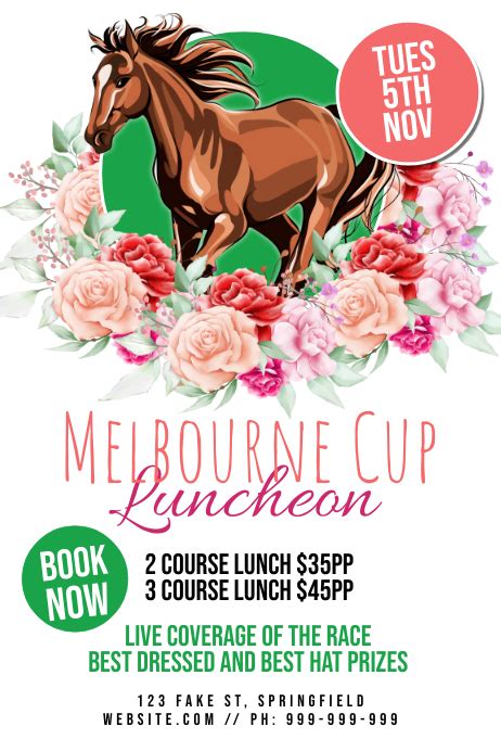 Melbourne Cup Poster Template | PosterMyWall