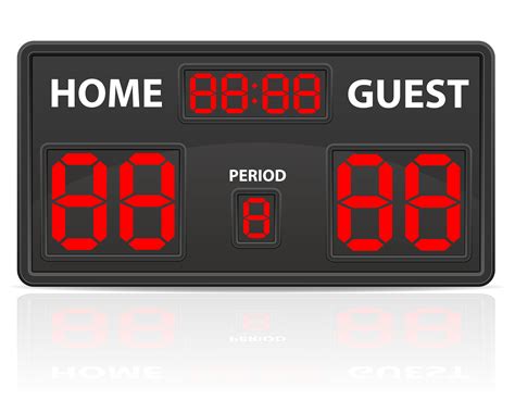 football soccer sports digital scoreboard vector illustration 492825 ...