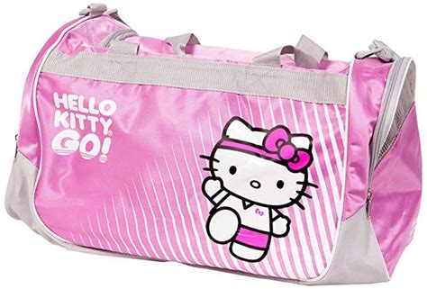 Hello Kitty Sports Duffle Bag, Pink, 20.5 x 11.8-Inch | Pink hello kitty, Pink duffle bag, Bags