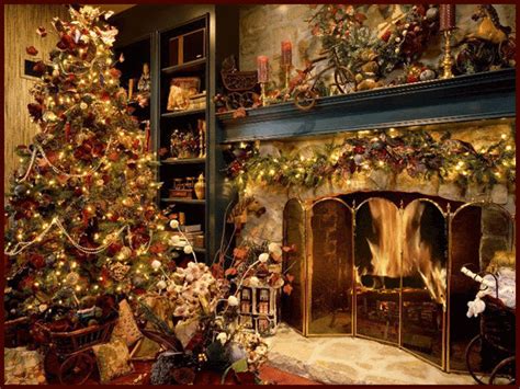 Cozy Christmas Fireplace GIF - Gif Abyss