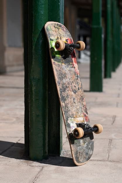 Free Photo | View of skateboard with wheels outdoors