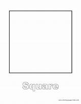 Square Pages Preschool Coloring Shape Worksheets Shapes Printable  sketch template
