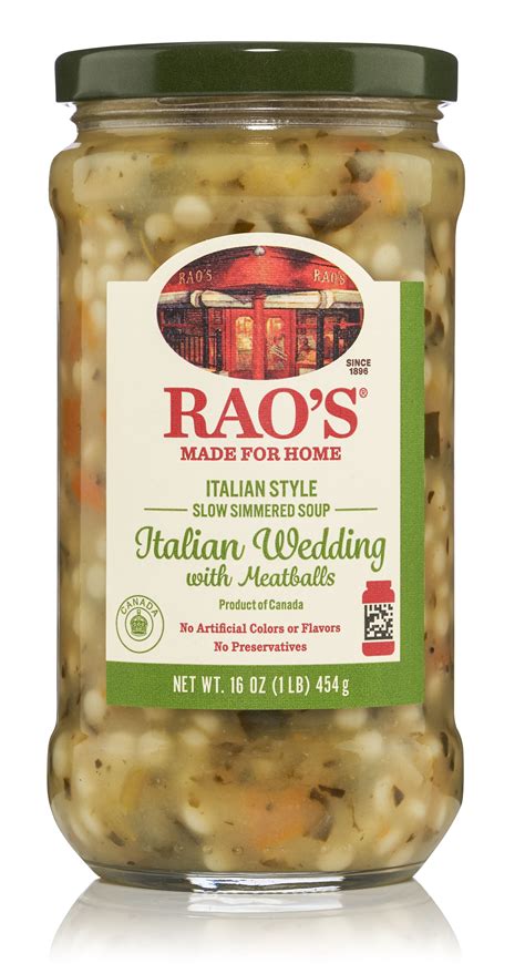 Rao's Made for Home Italian Wedding Soup, 16oz, Real Vegetables ...