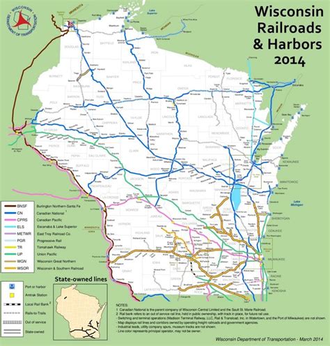 Wisconsin railroad map | Wisconsin travel, Train map, Milwaukee map