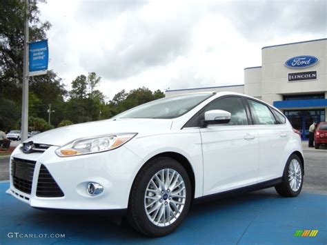 2012 Ford focus white platinum