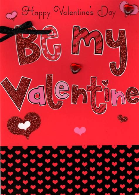 Be My Valentine Hand-Finished 3D Valentines Card | Cards | Love Kates