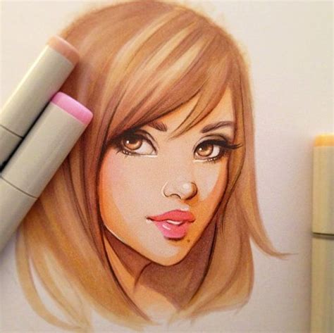 Original Marker Drawing by ArtworkbyGabrielle on Etsy, $32.00 Copic Marker Drawings, Marker Pen ...