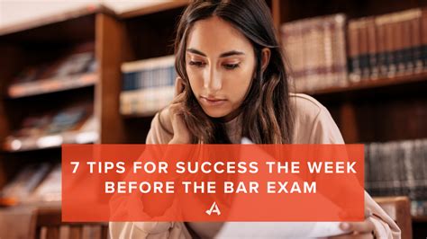 7 Tips For Success The Week Before The Bar Exam | AdaptiBar