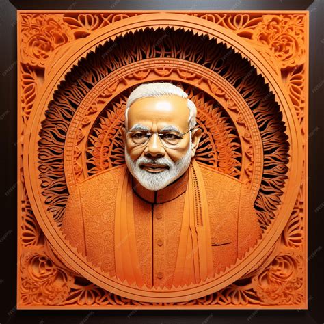 Premium AI Image | Narendra Modi AI Images Narendra Modi Painting Narendra Modi Wooden Artwork ...