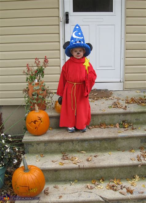 Homemade Sorcerer Mickey costume for boys